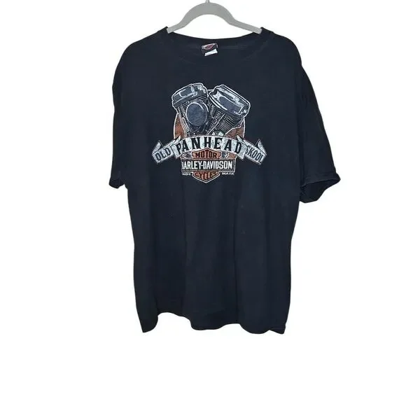 Harley-Davidson Men's XL Black Vintage Graphic T-Shirt Short Sleeve - Picture 1 of 4